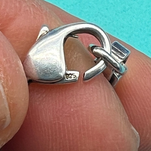 🔴Authentic TIFFANY & CO Sterling Silver Box Venation Link necklace🔴 - Picture 10 of 10